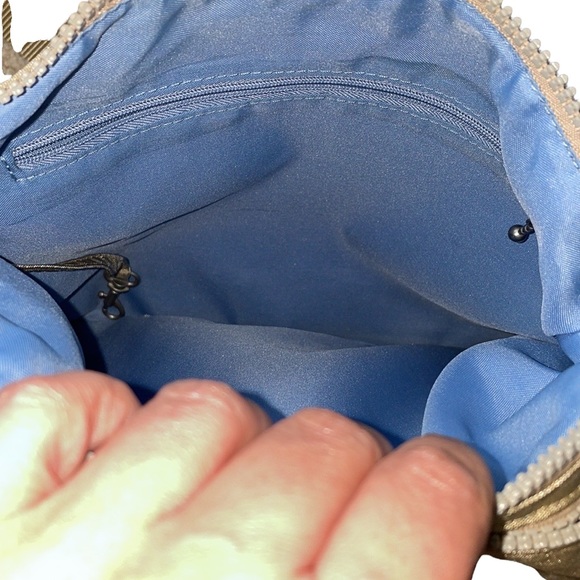 Baggallini Zipper Adjustable Crossbody Travel Bag, Champagne Color - Picture 9 of 11